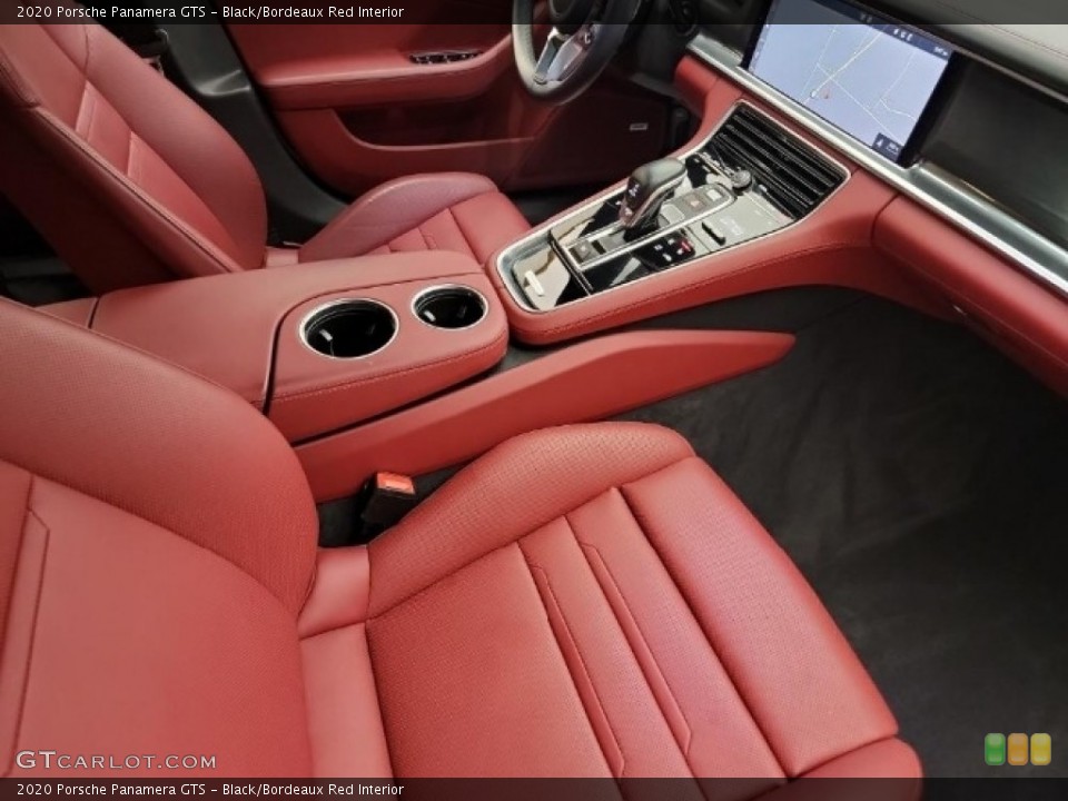 Black/Bordeaux Red 2020 Porsche Panamera Interiors