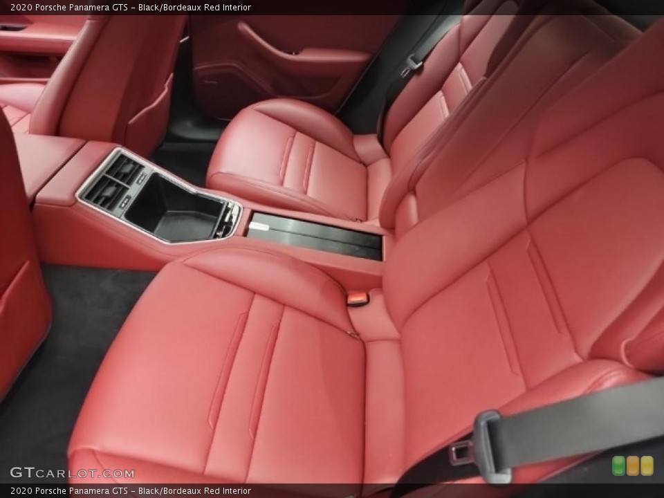 Black/Bordeaux Red Interior Rear Seat for the 2020 Porsche Panamera GTS #144630065