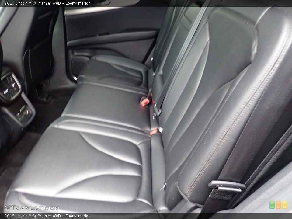 Ebony Interior Rear Seat for the 2016 Lincoln MKX Premier AWD #144630149