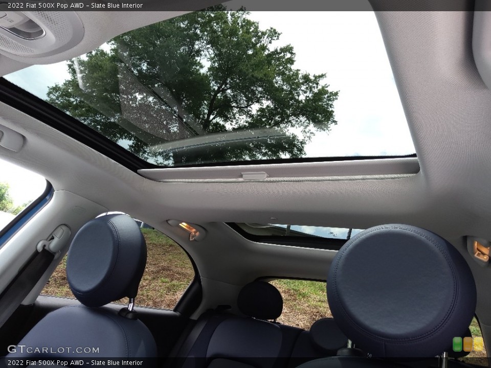 Slate Blue Interior Sunroof for the 2022 Fiat 500X Pop AWD #144630173