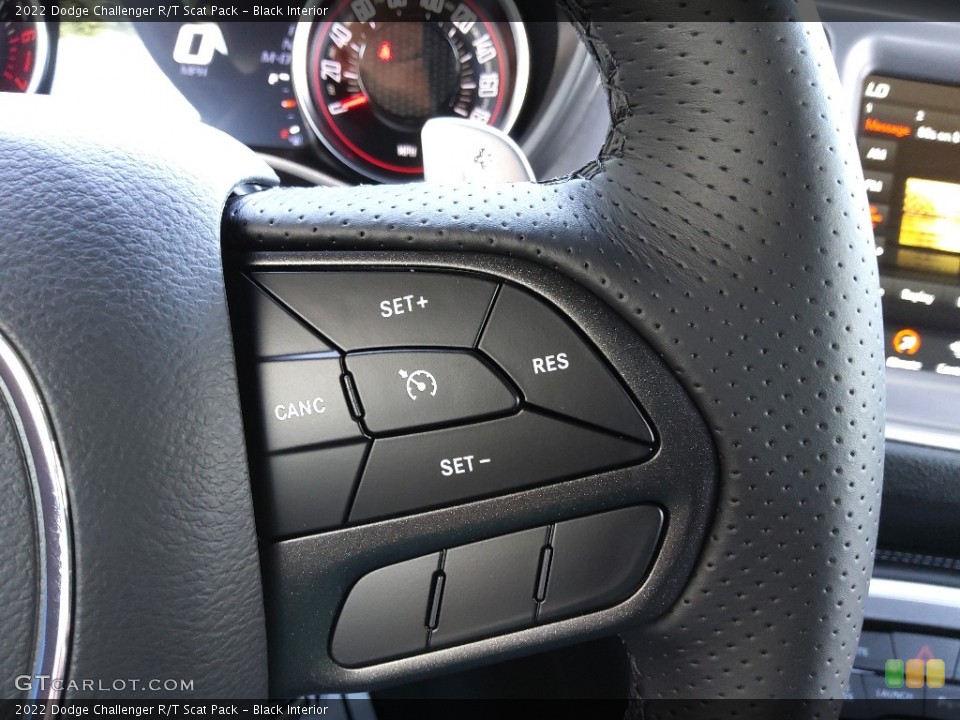 Black Interior Steering Wheel for the 2022 Dodge Challenger R/T Scat Pack #144630569