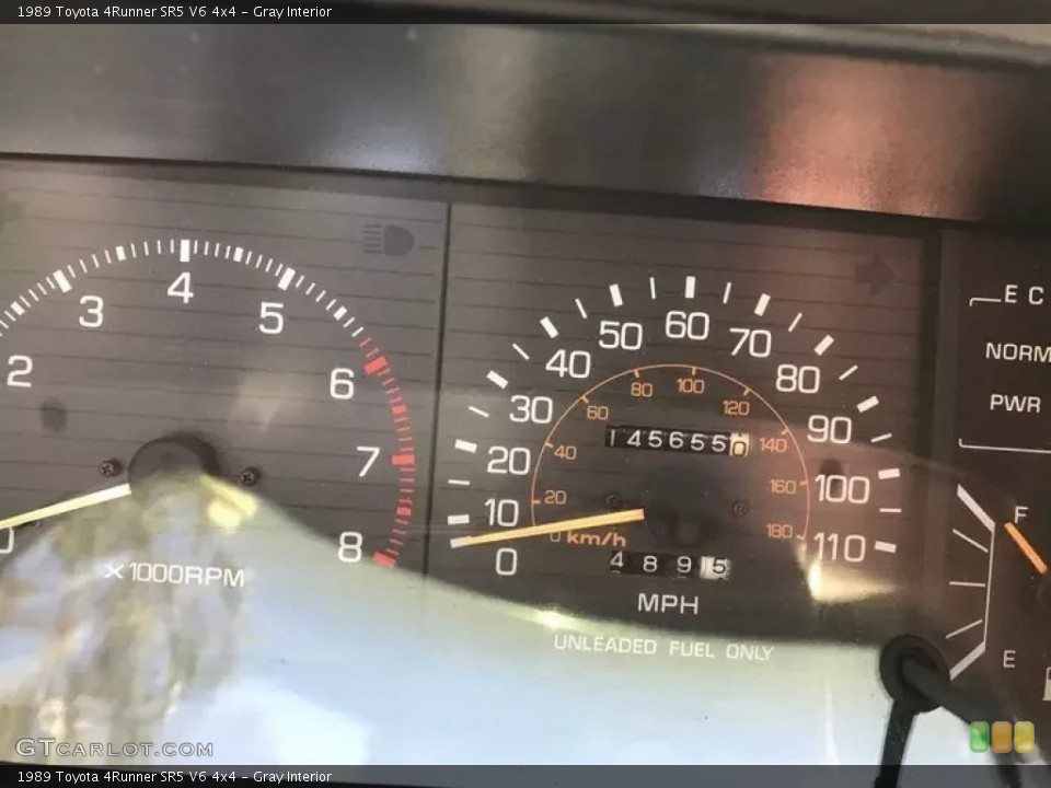 Gray Interior Gauges for the 1989 Toyota 4Runner SR5 V6 4x4 #144631127