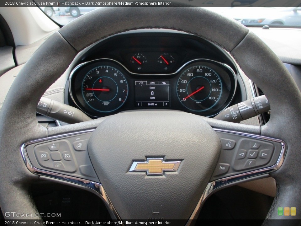 Dark Atmosphere/Medium Atmosphere Interior Steering Wheel for the 2018 Chevrolet Cruze Premier Hatchback #144631196
