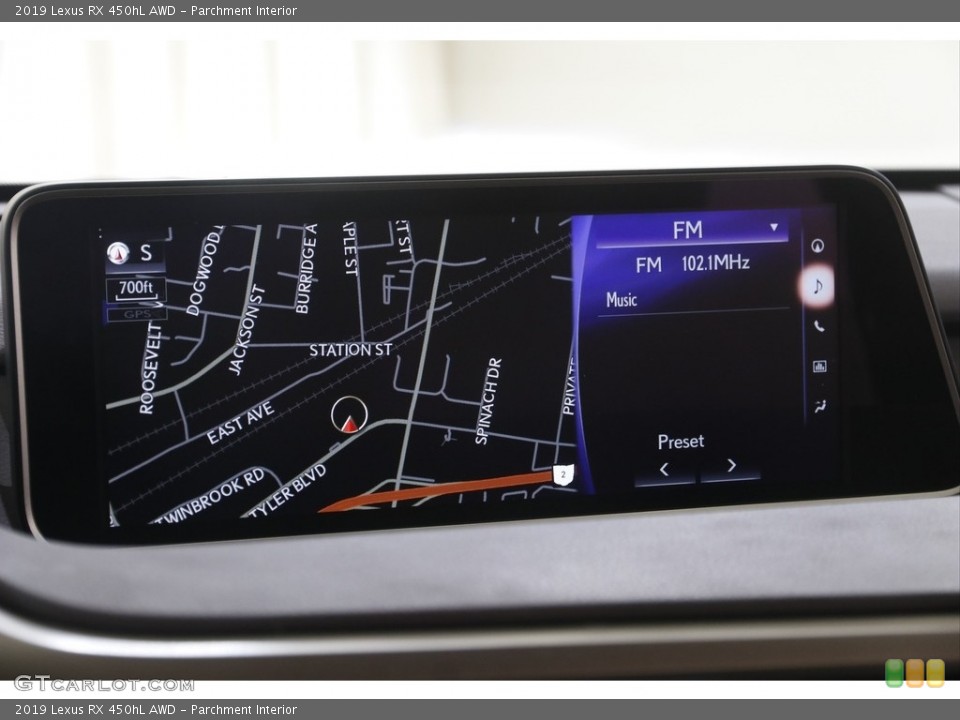 Parchment Interior Navigation for the 2019 Lexus RX 450hL AWD #144631574