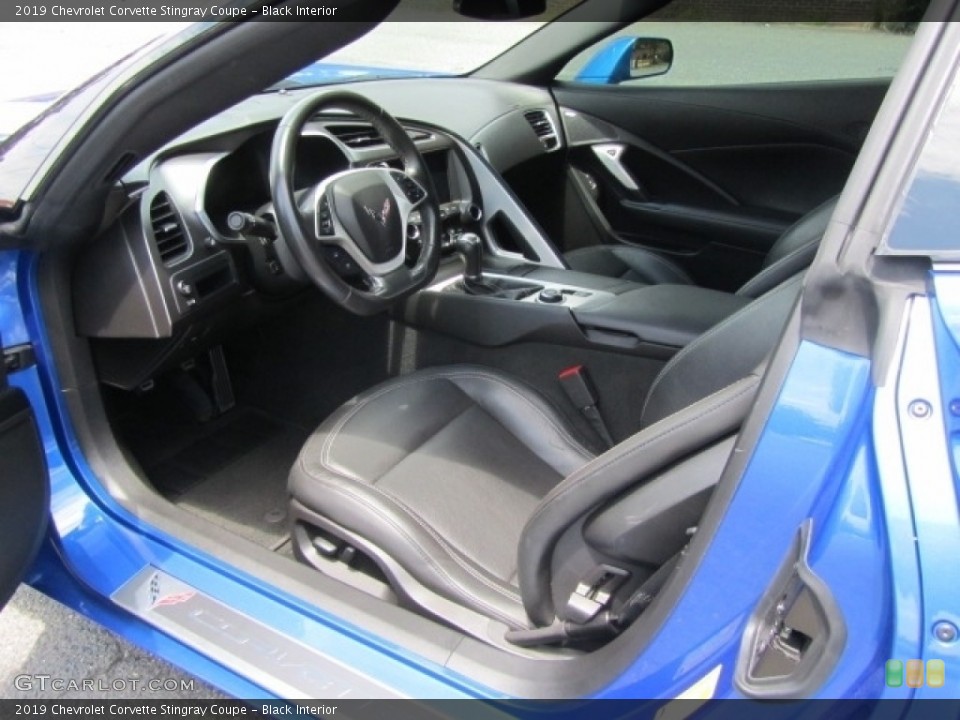 Black Interior Front Seat for the 2019 Chevrolet Corvette Stingray Coupe #144632409