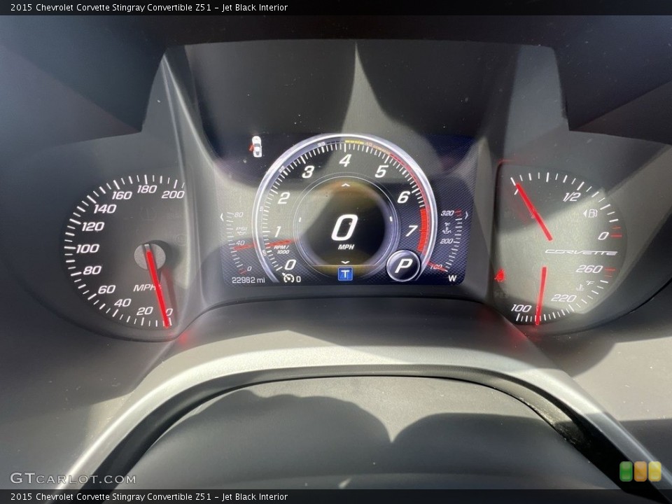Jet Black Interior Gauges for the 2015 Chevrolet Corvette Stingray Convertible Z51 #144632919