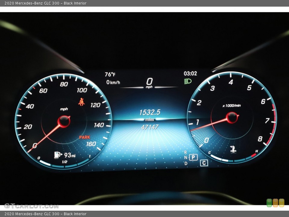 Black Interior Gauges for the 2020 Mercedes-Benz GLC 300 #144633916