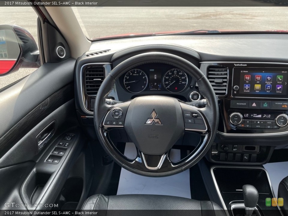 Black Interior Steering Wheel for the 2017 Mitsubishi Outlander SEL S-AWC #144637266