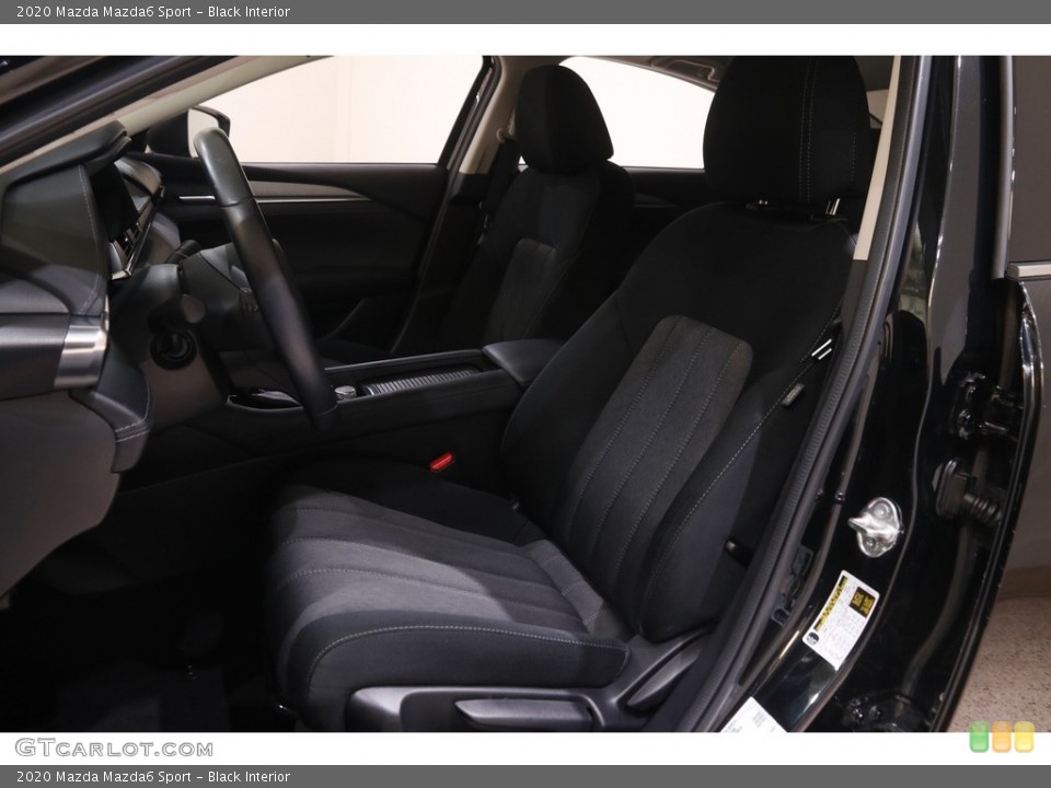 Black Interior Front Seat for the 2020 Mazda Mazda6 Sport #144639159
