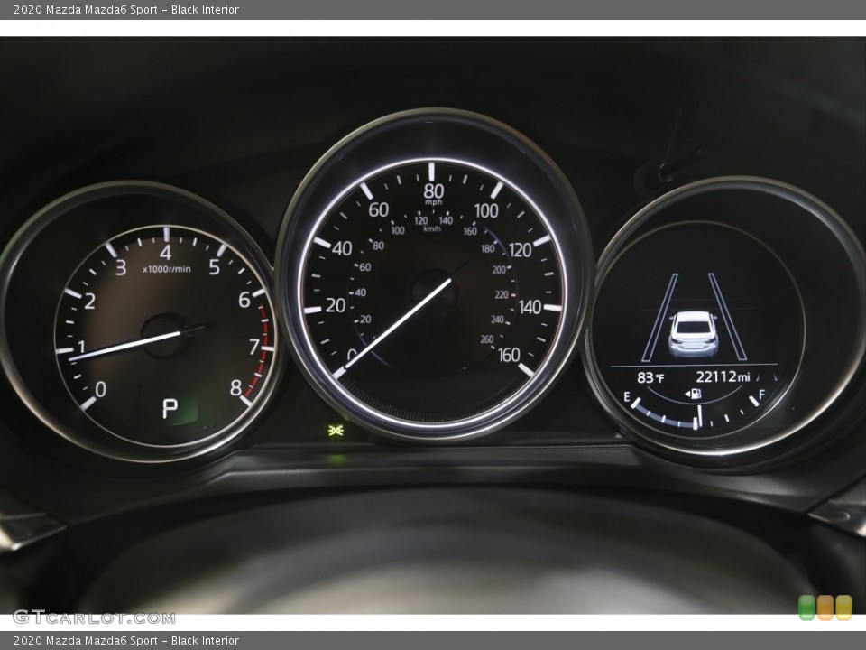 Black Interior Gauges for the 2020 Mazda Mazda6 Sport #144639201