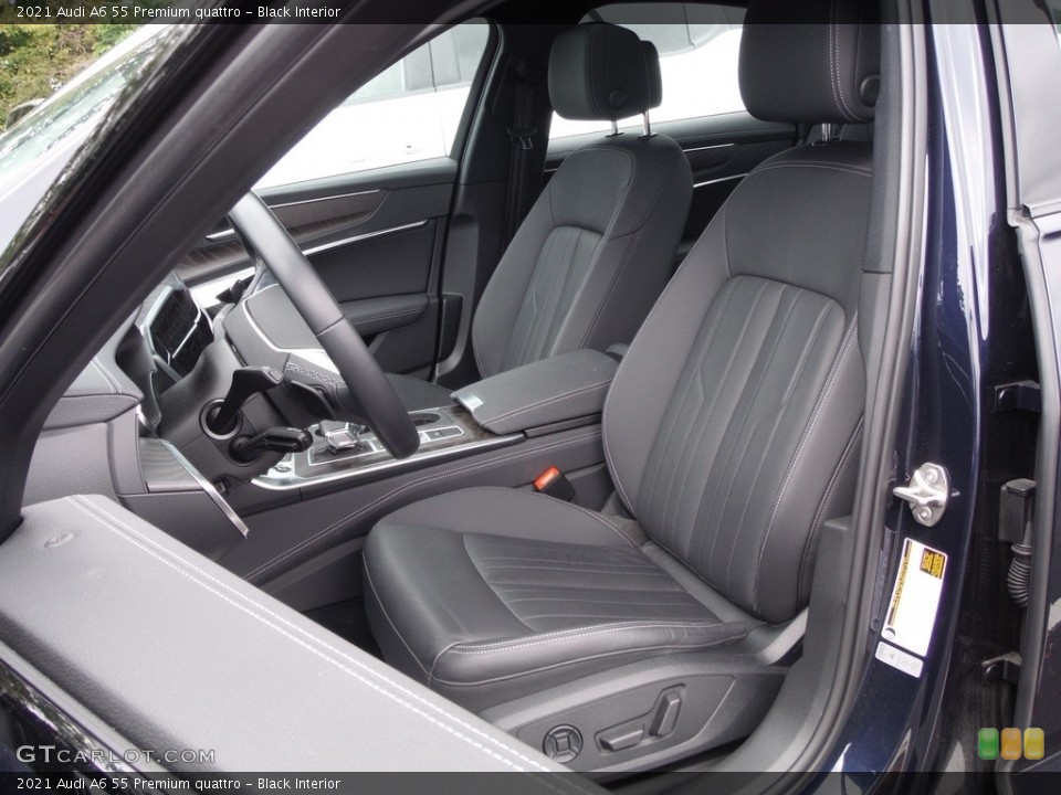 Black Interior Front Seat for the 2021 Audi A6 55 Premium quattro #144639876