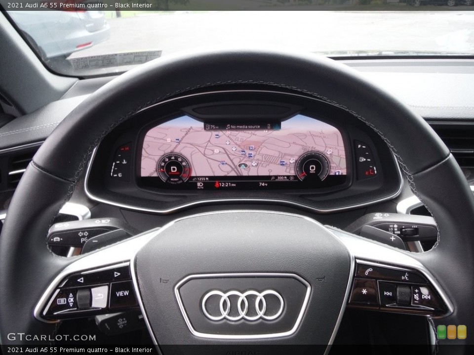 Black Interior Navigation for the 2021 Audi A6 55 Premium quattro #144640026