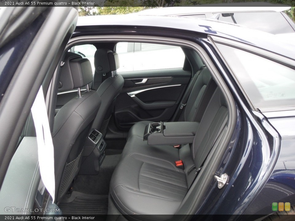 Black Interior Rear Seat for the 2021 Audi A6 55 Premium quattro #144640053
