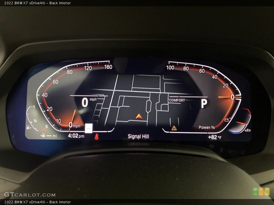 Black Interior Navigation for the 2022 BMW X7 xDrive40i #144641983