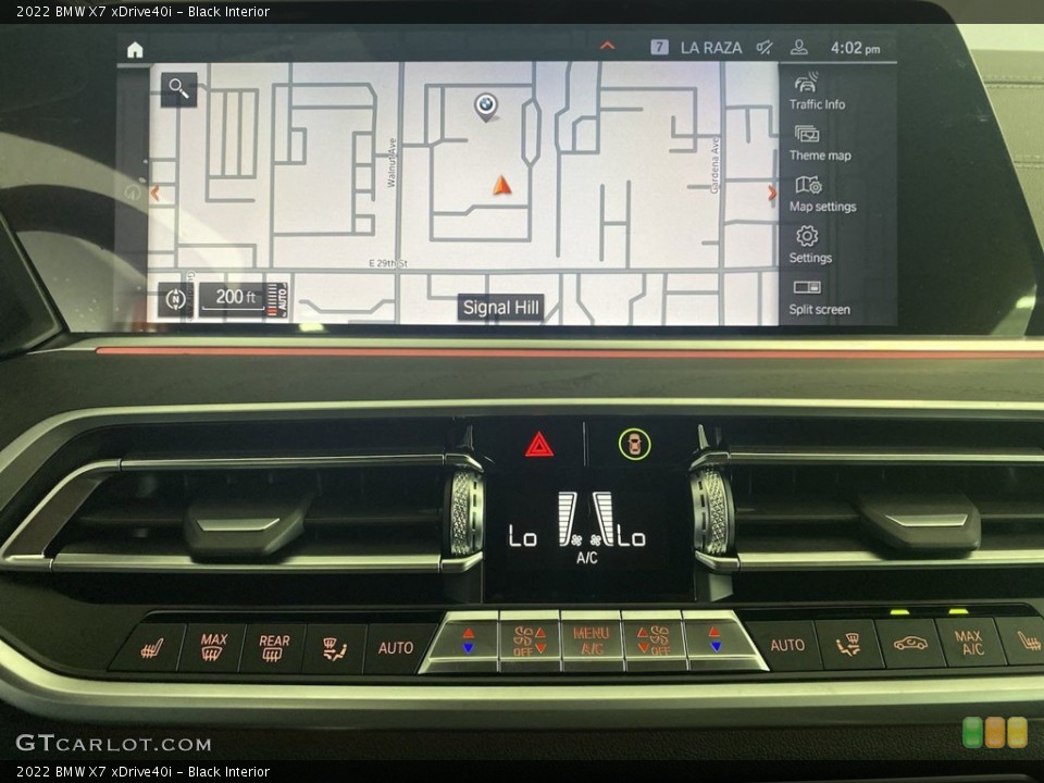 Black Interior Navigation for the 2022 BMW X7 xDrive40i #144642047