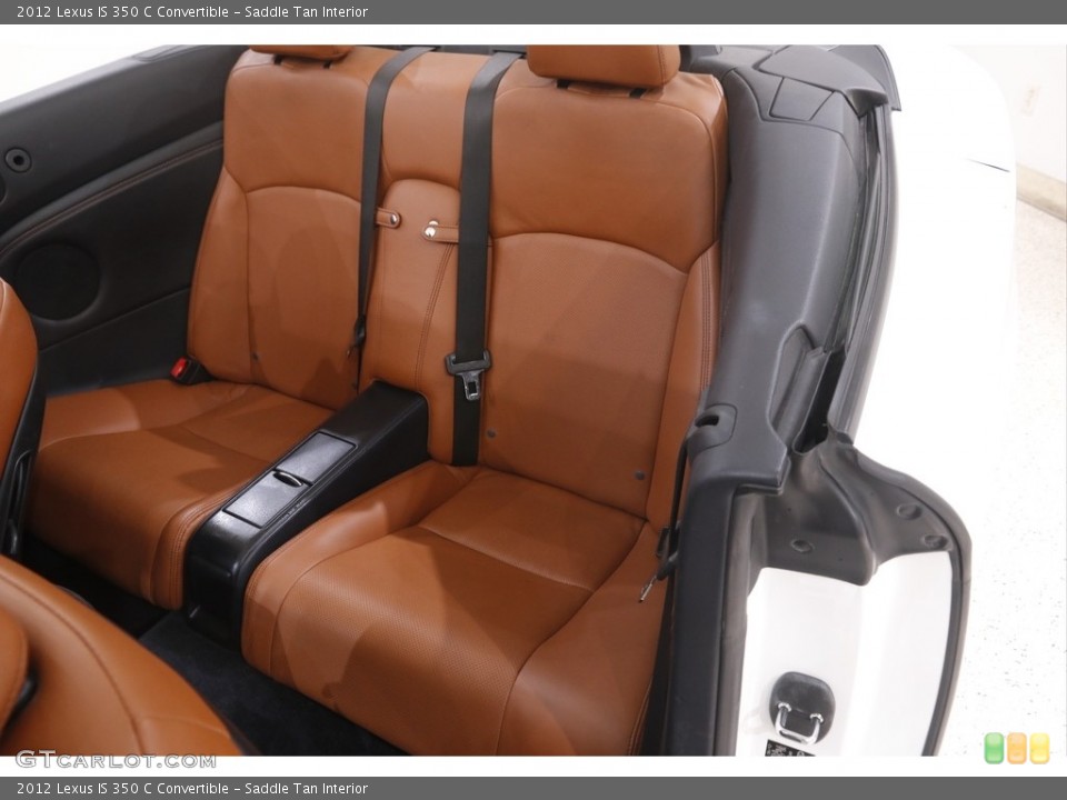Saddle Tan Interior Rear Seat for the 2012 Lexus IS 350 C Convertible #144644290