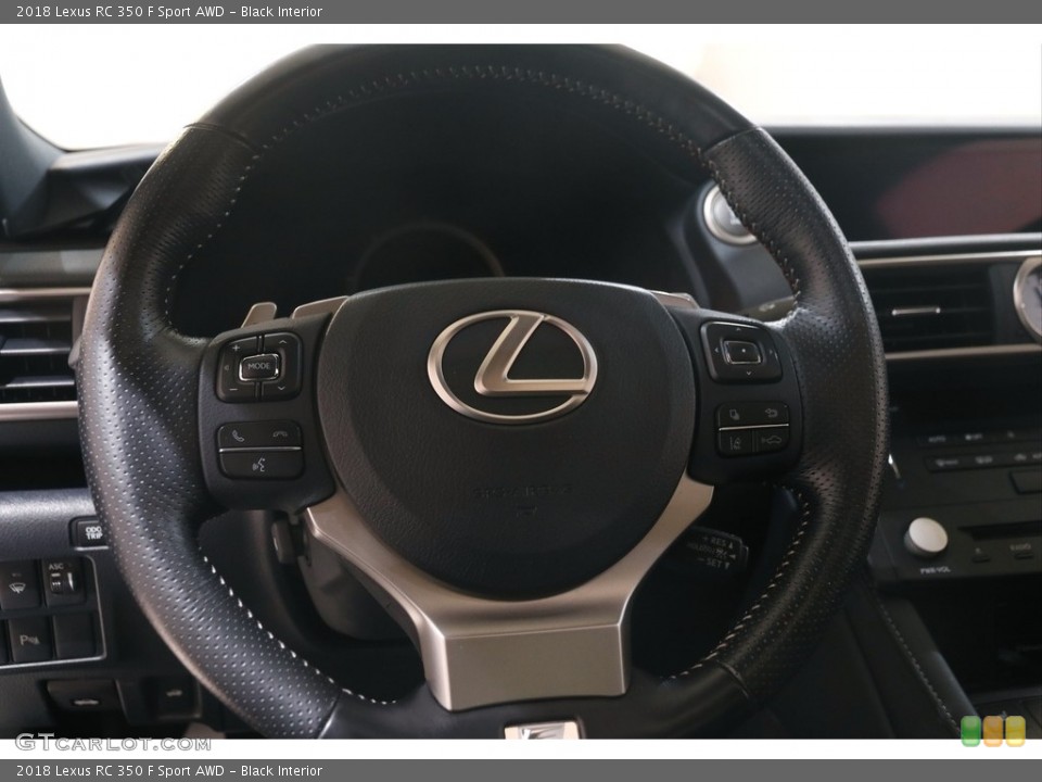 Black Interior Steering Wheel for the 2018 Lexus RC 350 F Sport AWD #144646331