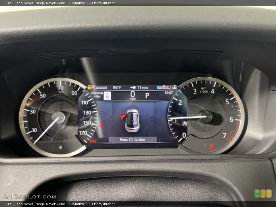 Ebony Interior Gauges for the 2022 Land Rover Range Rover Velar R-Dynamic S #144649219