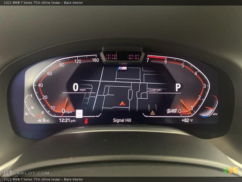 Black Interior Gauges for the 2022 BMW 7 Series 750i xDrive Sedan #144651622