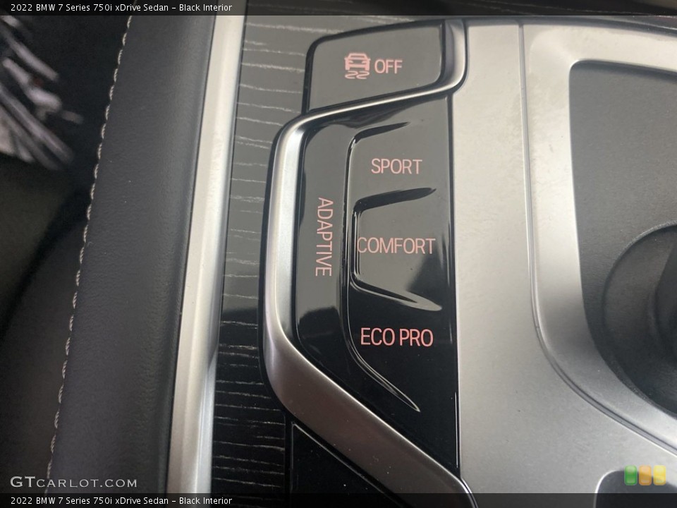 Black Interior Controls for the 2022 BMW 7 Series 750i xDrive Sedan #144651754