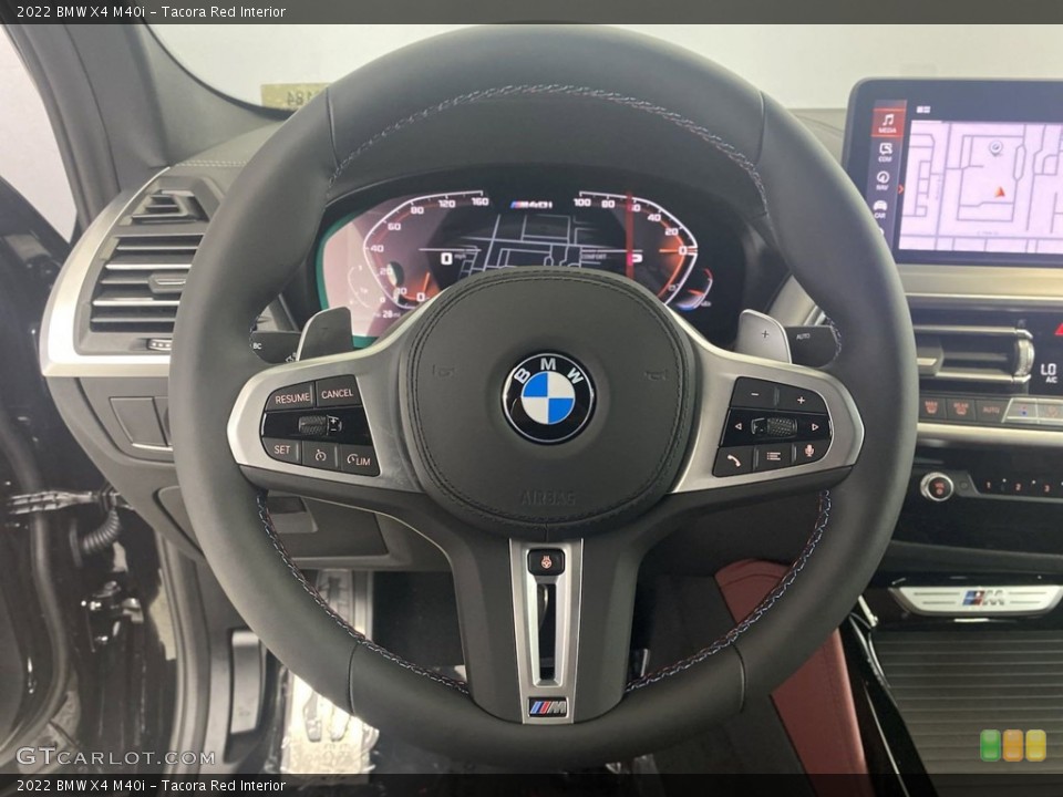 Tacora Red Interior Steering Wheel for the 2022 BMW X4 M40i #144652759