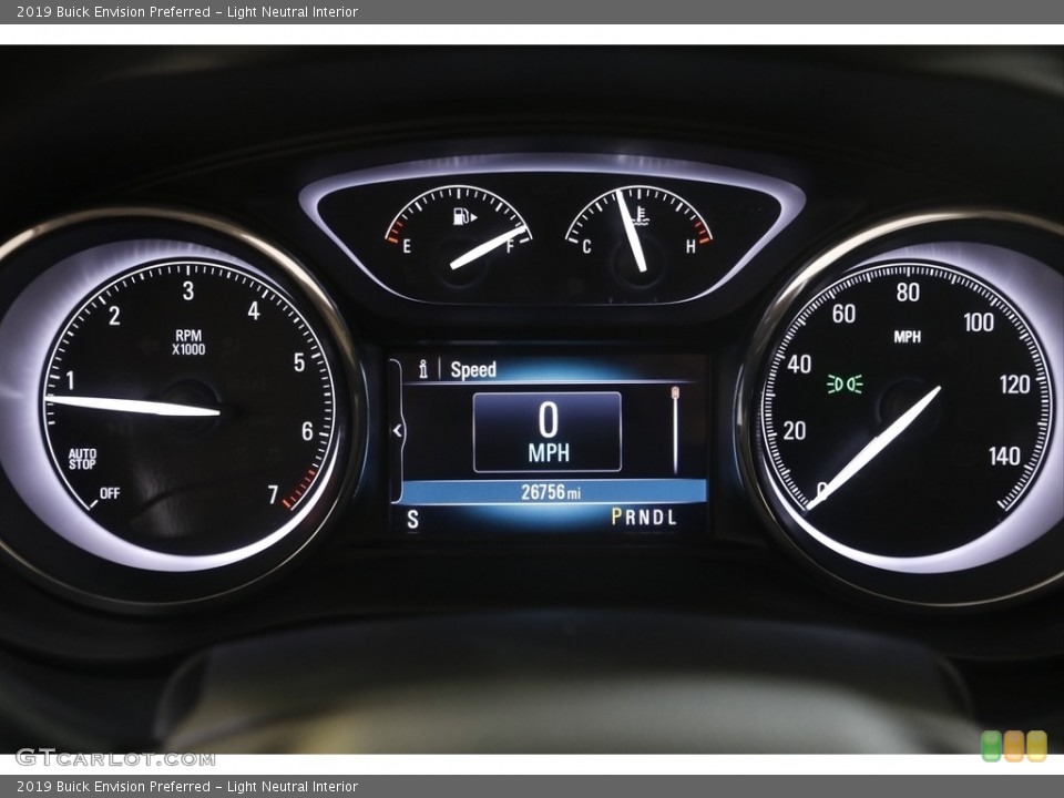 Light Neutral Interior Gauges for the 2019 Buick Envision Preferred #144654082