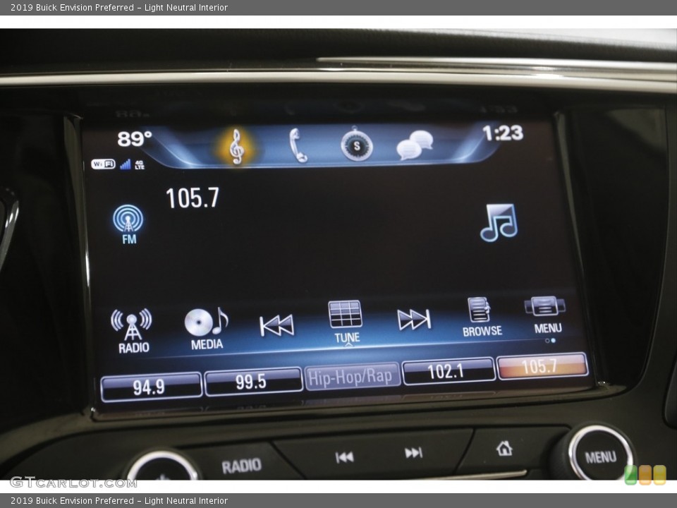 Light Neutral Interior Controls for the 2019 Buick Envision Preferred #144654088