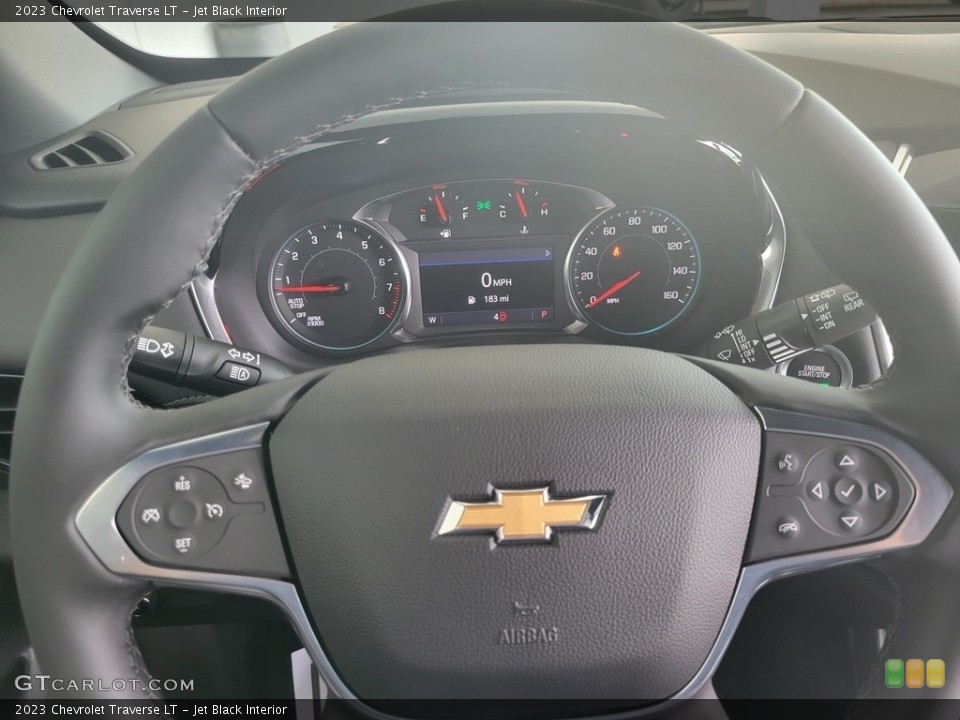 Jet Black Interior Steering Wheel for the 2023 Chevrolet Traverse LT #144655175
