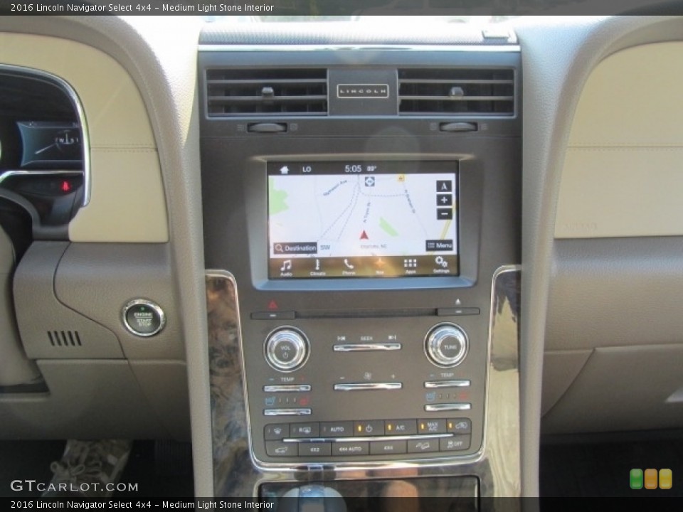 Medium Light Stone Interior Controls for the 2016 Lincoln Navigator Select 4x4 #144657344