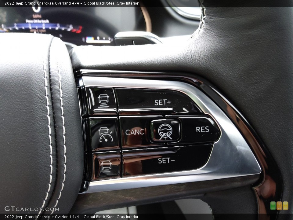 Global Black/Steel Gray Interior Steering Wheel for the 2022 Jeep Grand Cherokee Overland 4x4 #144657912