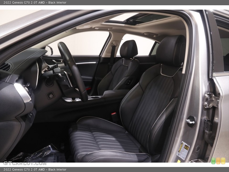 Black Interior Front Seat for the 2022 Genesis G70 2.0T AWD #144658037