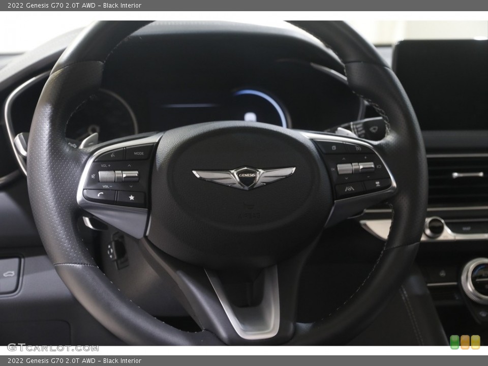Black Interior Steering Wheel for the 2022 Genesis G70 2.0T AWD #144658082