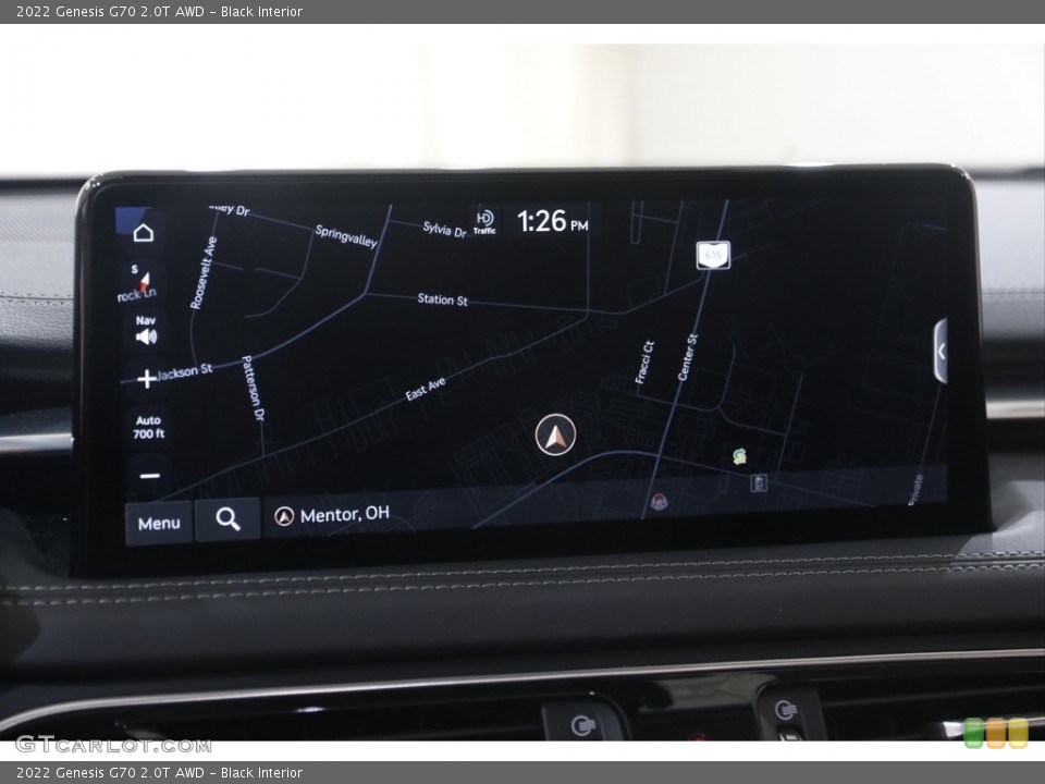 Black Interior Navigation for the 2022 Genesis G70 2.0T AWD #144658139