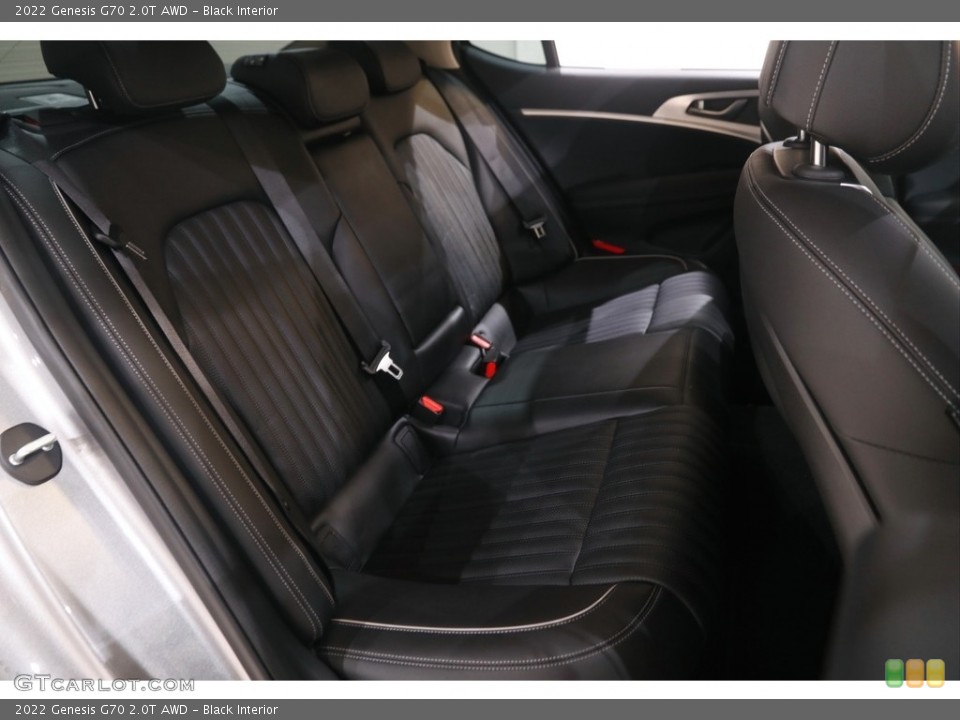 Black Interior Rear Seat for the 2022 Genesis G70 2.0T AWD #144658286