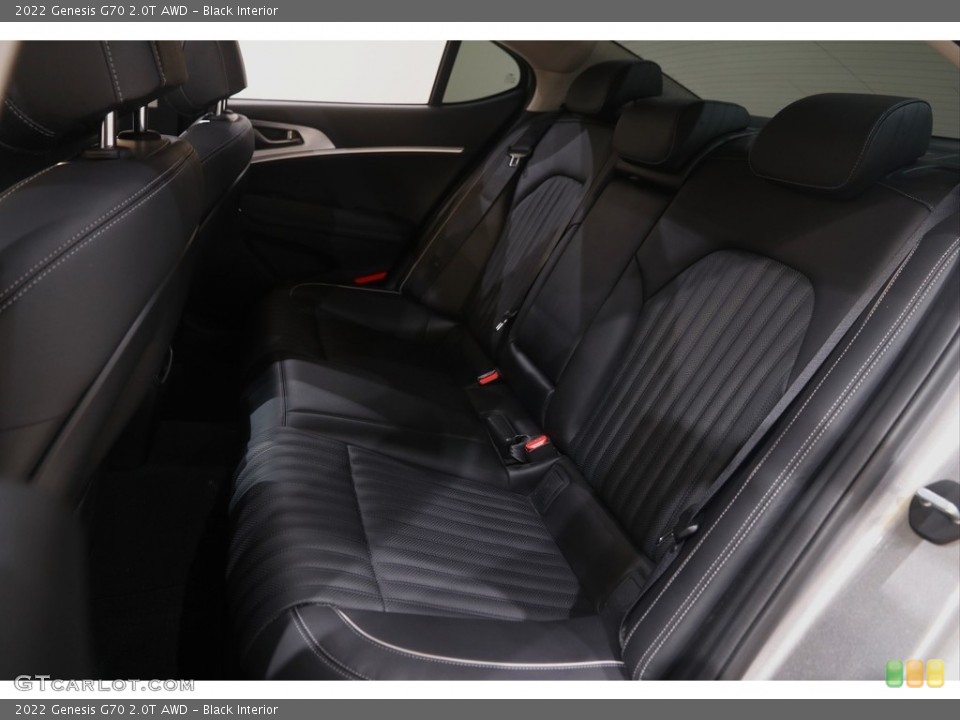 Black Interior Rear Seat for the 2022 Genesis G70 2.0T AWD #144658310