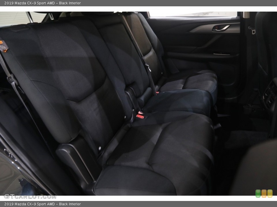 Black Interior Rear Seat for the 2019 Mazda CX-9 Sport AWD #144658337