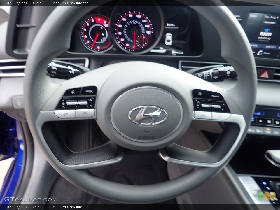 Medium Gray Interior Steering Wheel for the 2023 Hyundai Elantra SEL #144660843