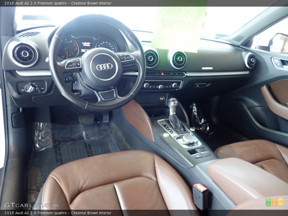 Chestnut Brown Interior Photo for the 2016 Audi A3 2.0 Premium quattro #144661383