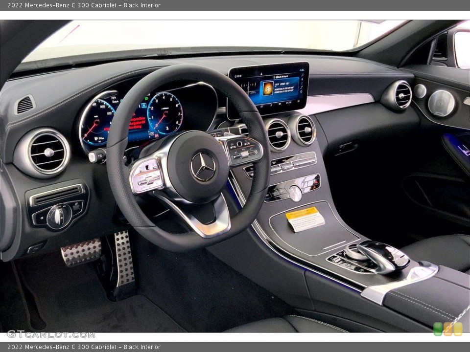 Black Interior Dashboard for the 2022 Mercedes-Benz C 300 Cabriolet #144662352