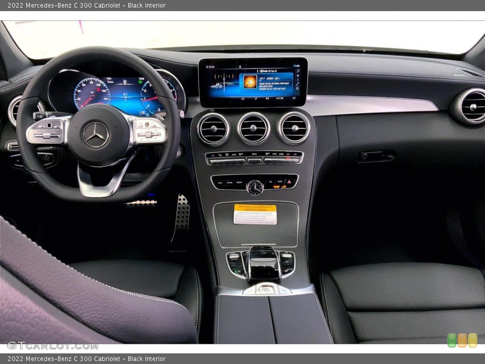 Black Interior Dashboard for the 2022 Mercedes-Benz C 300 Cabriolet #144662406