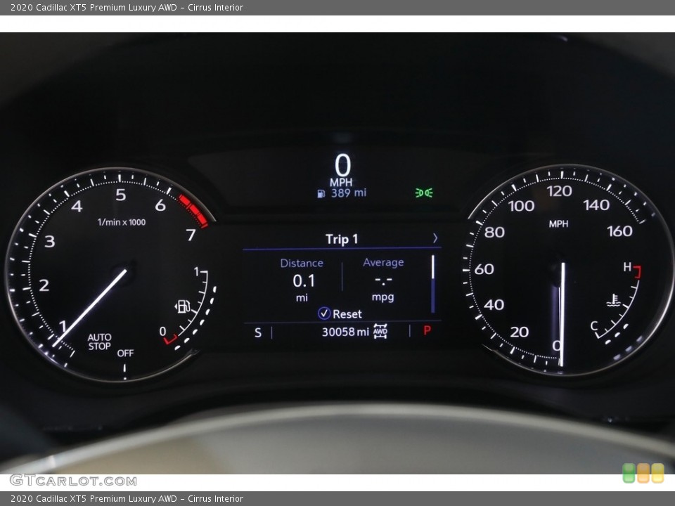 Cirrus Interior Gauges for the 2020 Cadillac XT5 Premium Luxury AWD #144664026