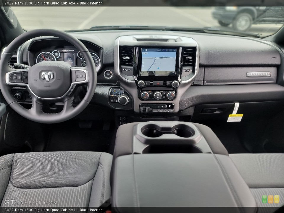 Black Interior Dashboard for the 2022 Ram 1500 Big Horn Quad Cab 4x4 #144664440