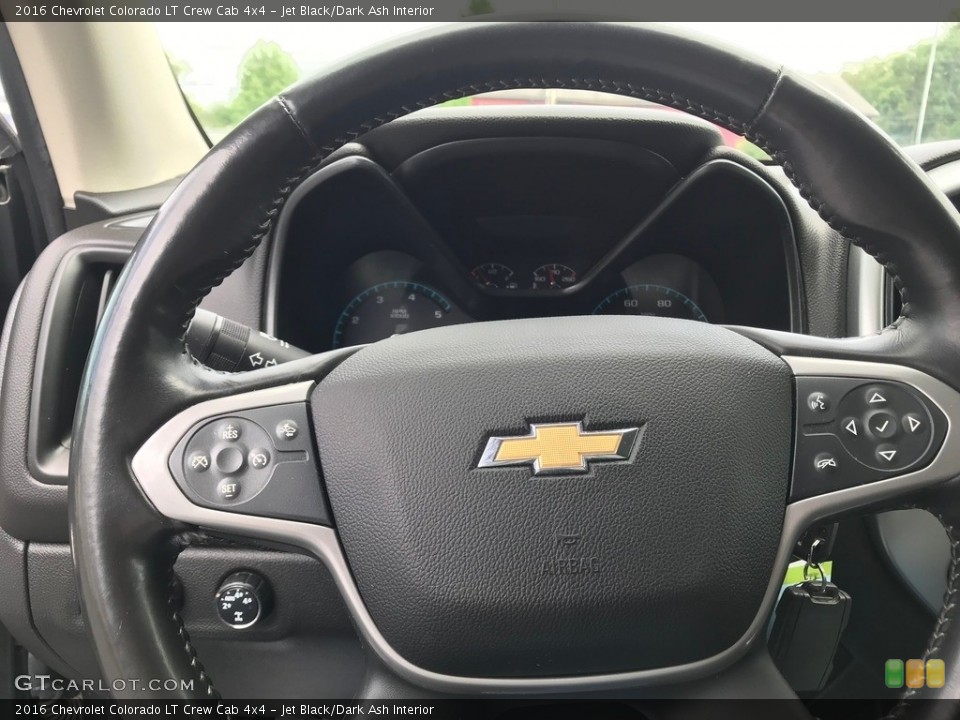 Jet Black/Dark Ash Interior Steering Wheel for the 2016 Chevrolet Colorado LT Crew Cab 4x4 #144665665