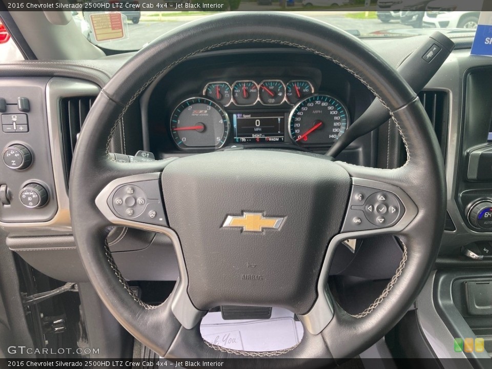 Jet Black Interior Steering Wheel for the 2016 Chevrolet Silverado 2500HD LTZ Crew Cab 4x4 #144666142