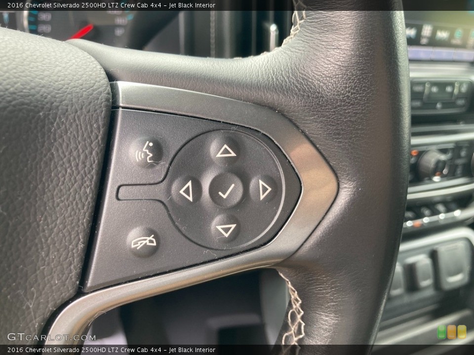 Jet Black Interior Steering Wheel for the 2016 Chevrolet Silverado 2500HD LTZ Crew Cab 4x4 #144666154