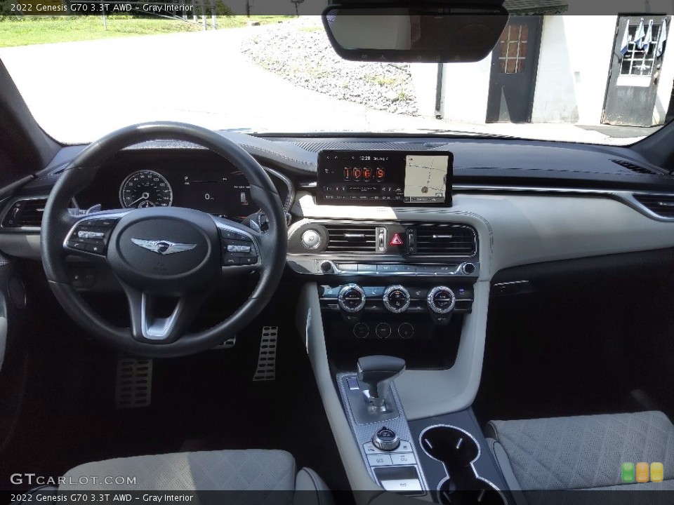 Gray Interior Dashboard for the 2022 Genesis G70 3.3T AWD #144667045