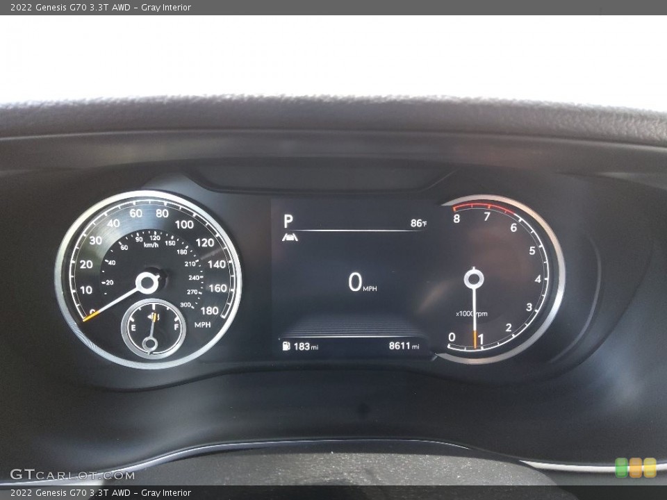Gray Interior Gauges for the 2022 Genesis G70 3.3T AWD #144667099