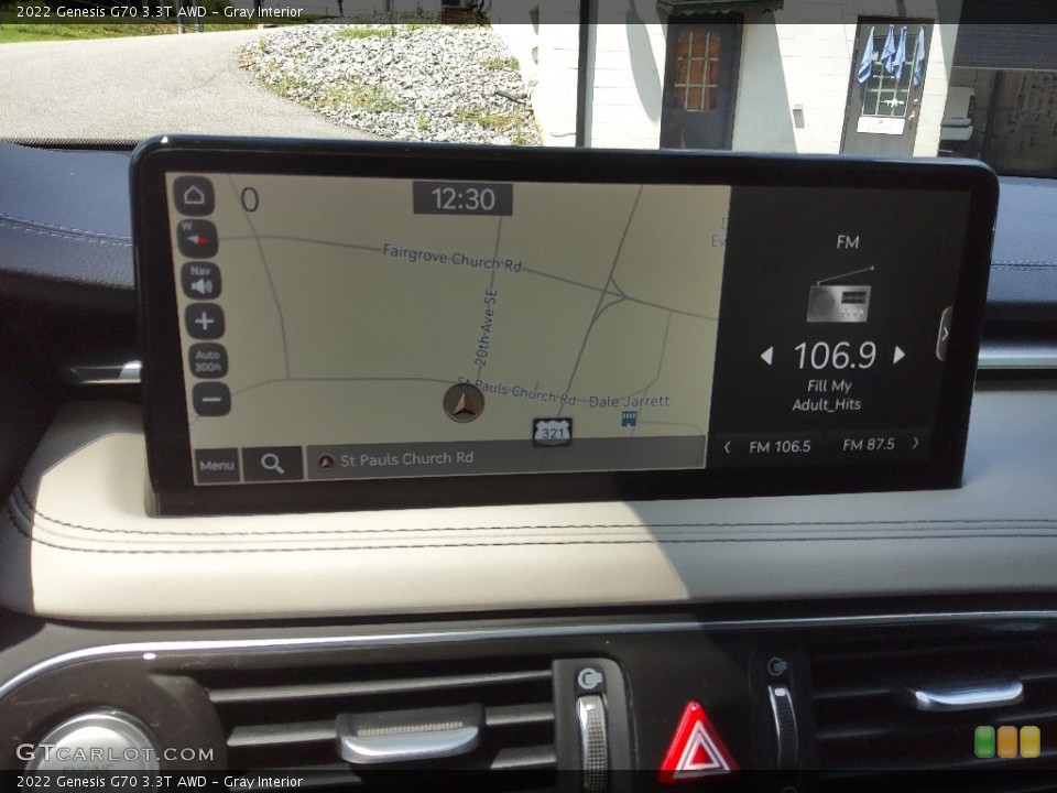 Gray Interior Navigation for the 2022 Genesis G70 3.3T AWD #144667135