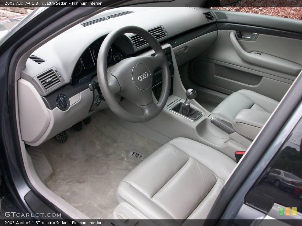 Platinum Interior Photo for the 2003 Audi A4 1.8T quattro Sedan #14466772