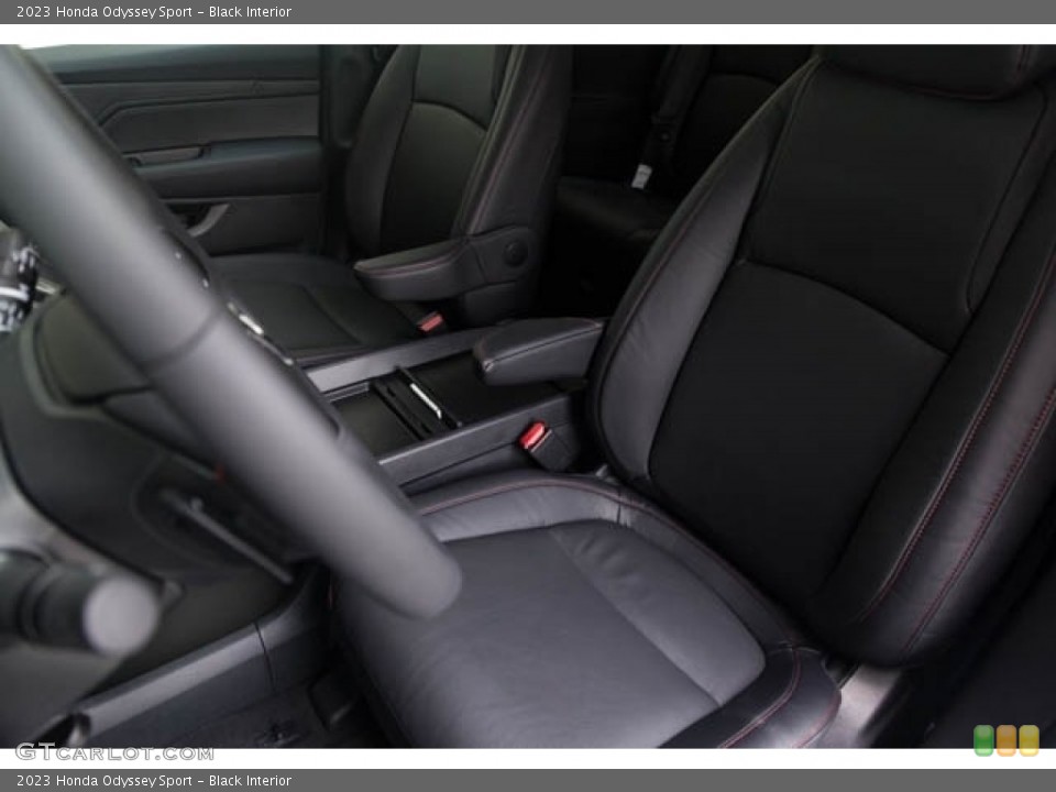 Black Interior Front Seat for the 2023 Honda Odyssey Sport #144669626